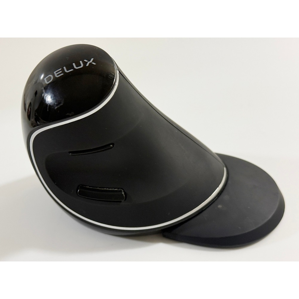 Delux M618 PLUS Wireless‎ Vertical Mouse Black Ergonomic 2.4G USB Receiver